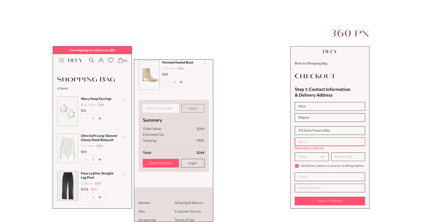 e-commerce Figma Clothing apparel ui design interactive prototype prototype user interface UI/UX ux