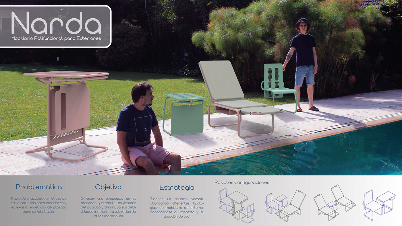 design diseño exterior furniture industrial industrial design  mobiliario muebles Outdoor