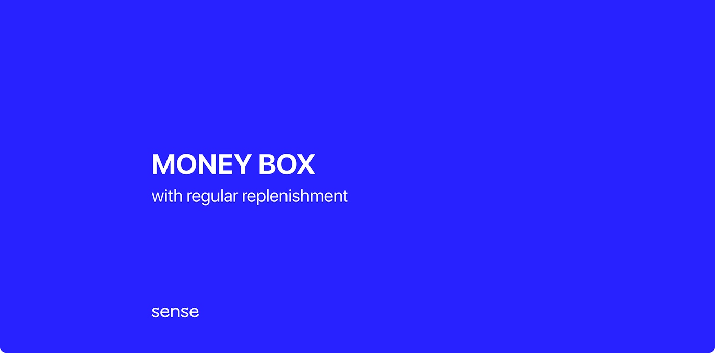 money box piggy bank finance Bank business design Sense donate Sense SuperApp Sensebank