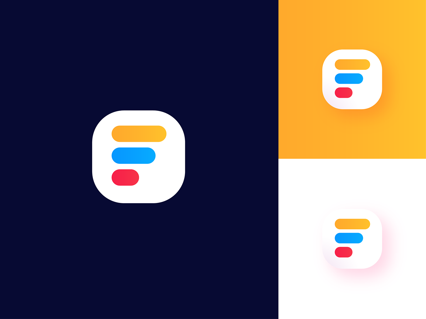 app branding App identity design featured grid logo to do app Mobile app ui design UX design