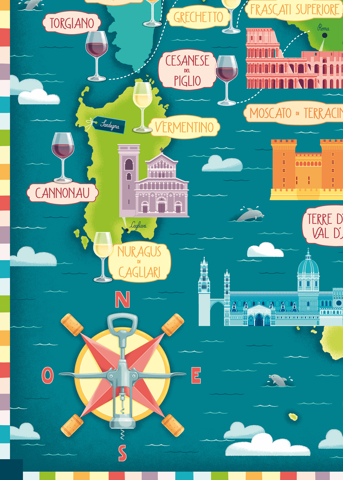 map wine monuments lifestyle Travel Handlettering Italy italia Vini #Puzzle