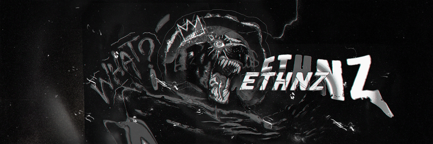 Abstract Art Header twitter gfx Gaming black and white monochrome