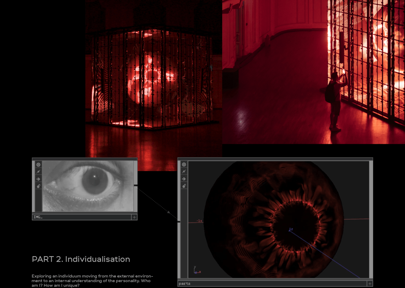 abstract colours contemporary art Digital Art  eye generative installation particles Procedural TouchDesigner