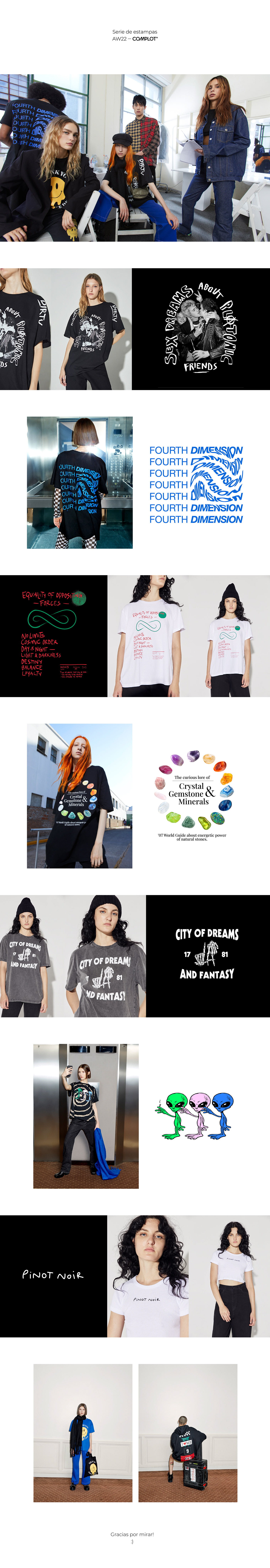 Estampa Fashion  graphic design  ILLUSTRATION  print t-shirt textile design 