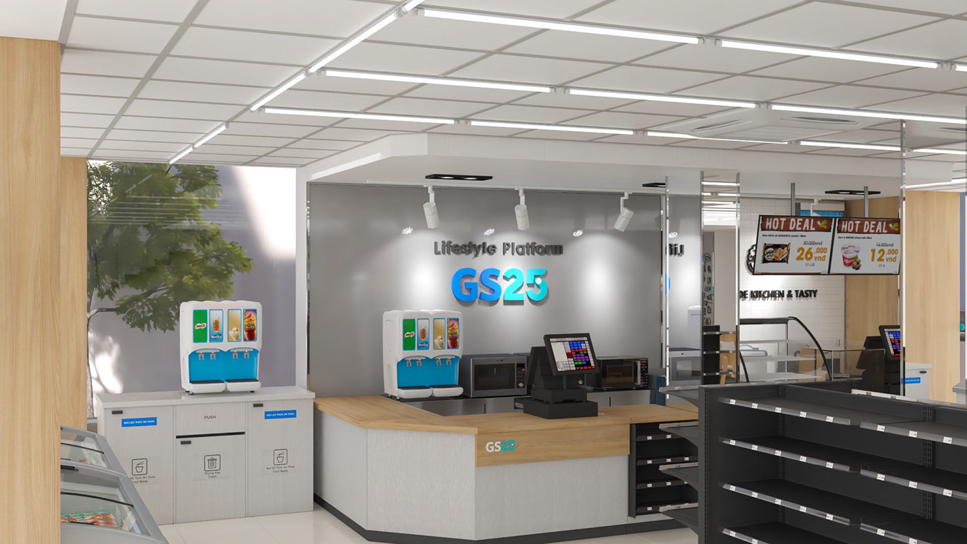 GS25 Convenience Store design CVS