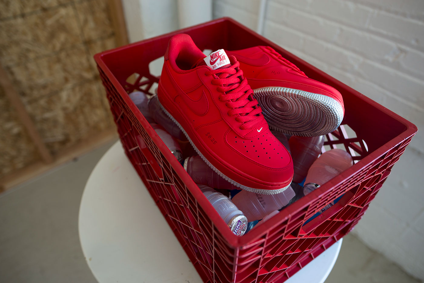 nyc Custom Fashion  streetwear Nike red af1 sneaker