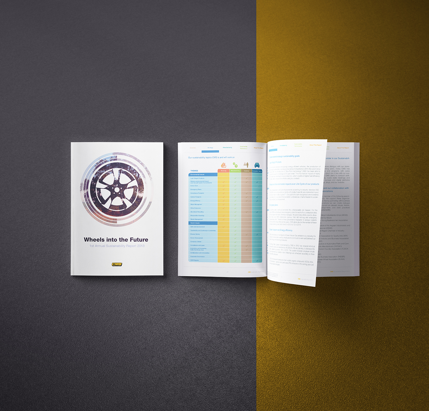 sustainability report graphic design  editorial design 