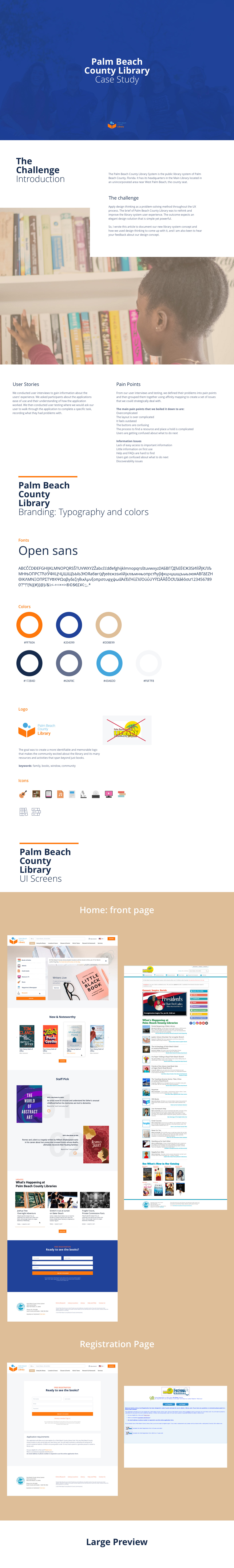 Case Study public library site registration for Web Design  books redesign branding  logo