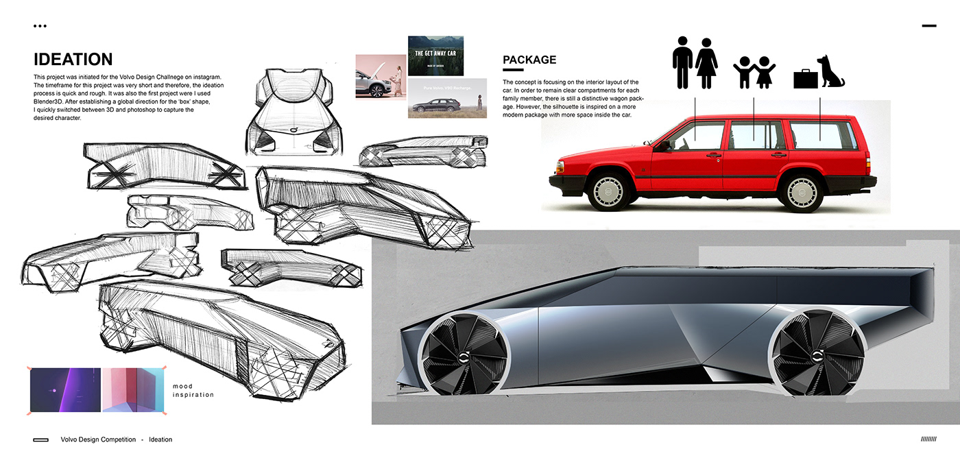 animation  automotive   car design design future Render sketch Transportation Design vision Volvo