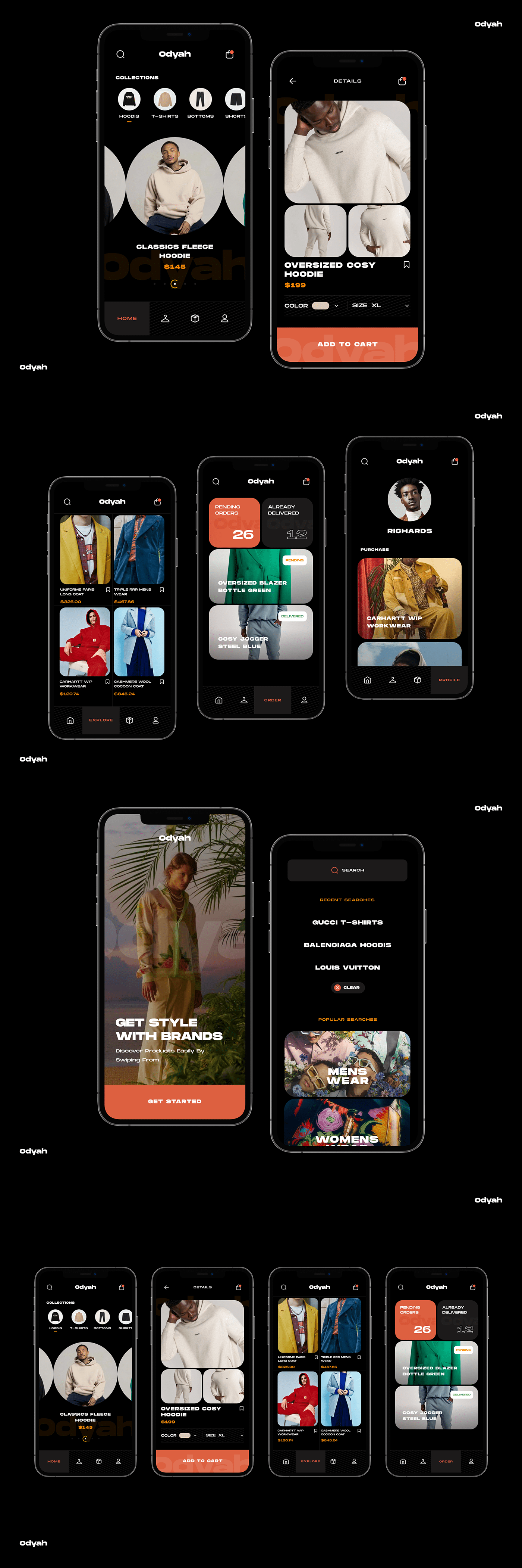 animation  app design app project Ecommerce fashion app iOS App Mobile app orix sajon shopping app