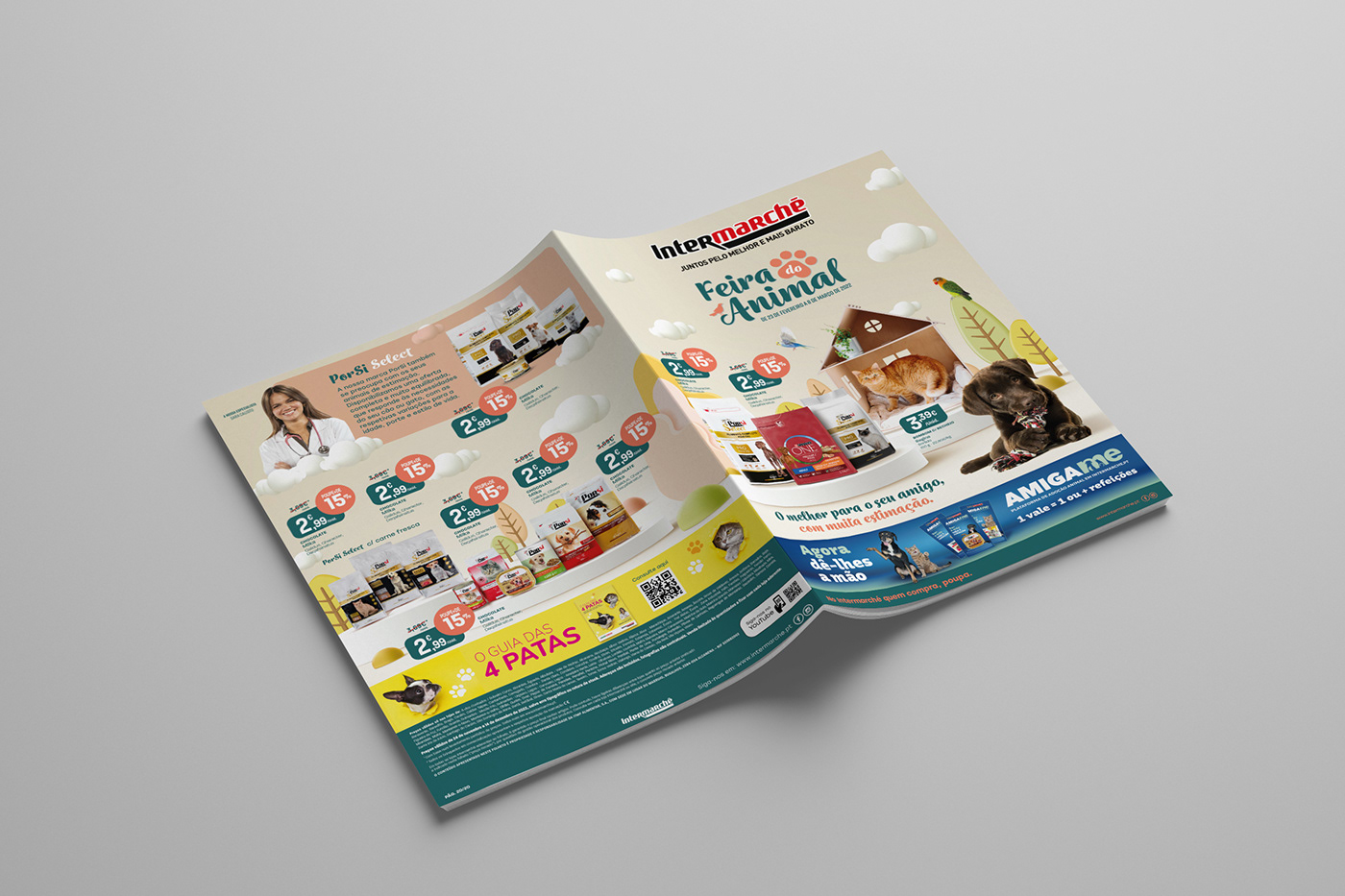 graphic design  leaflet Retail art direction  Advertising  intermarché pos
