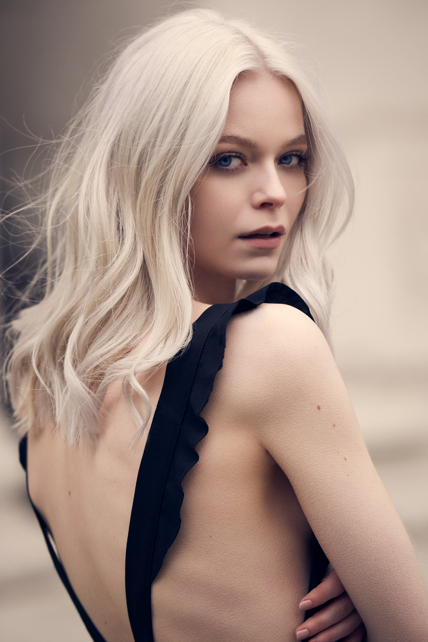 Britains Next Topmodel model blonde beauty Fashion  portrait color retouching  London