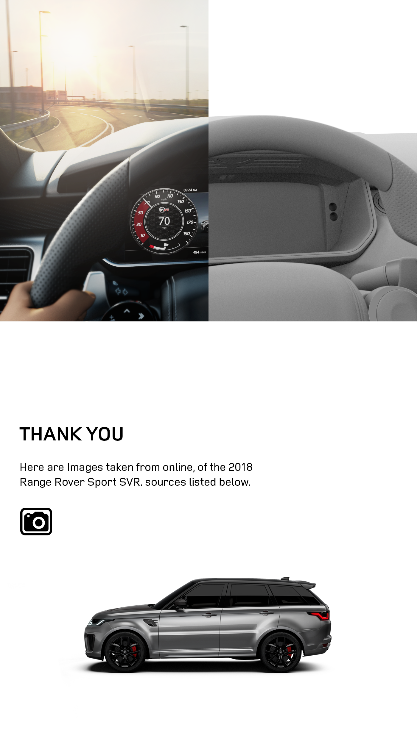 art design automotive   range rover svr   UI ux graphic design  3D CGI