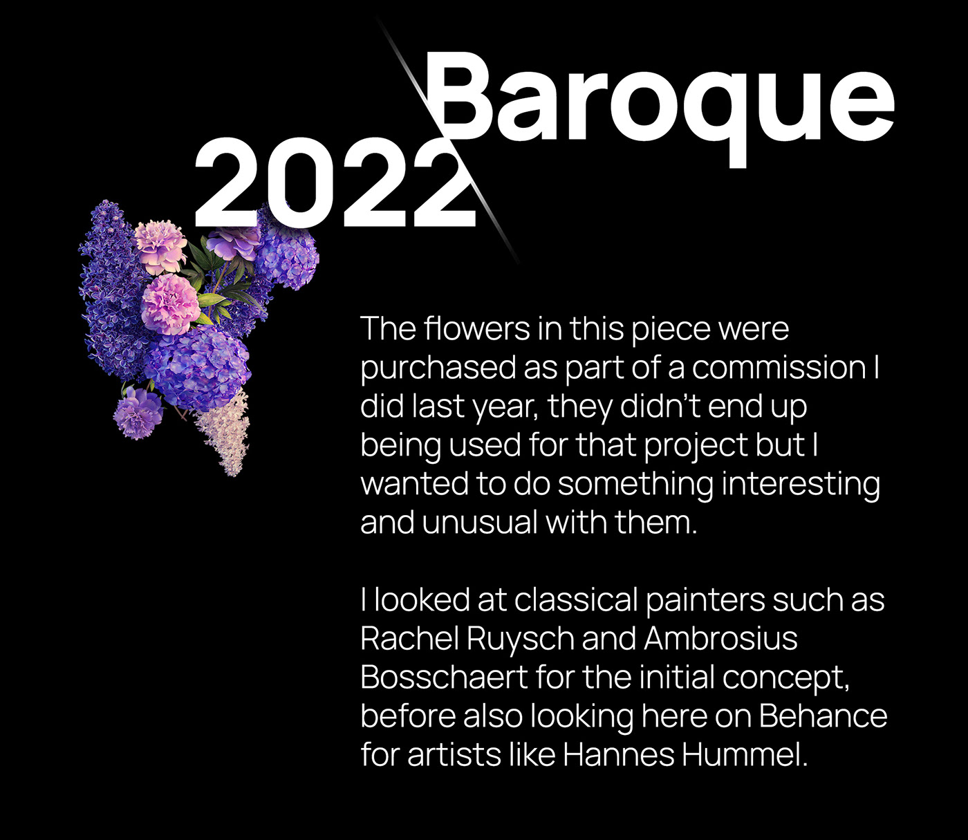 3D baroque Classical Colourful  digital painting Flowers set design  still life vibrant vintage