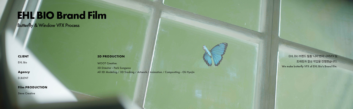 Breakdown butterfly cf compositing motion graphics  process TVCF Window