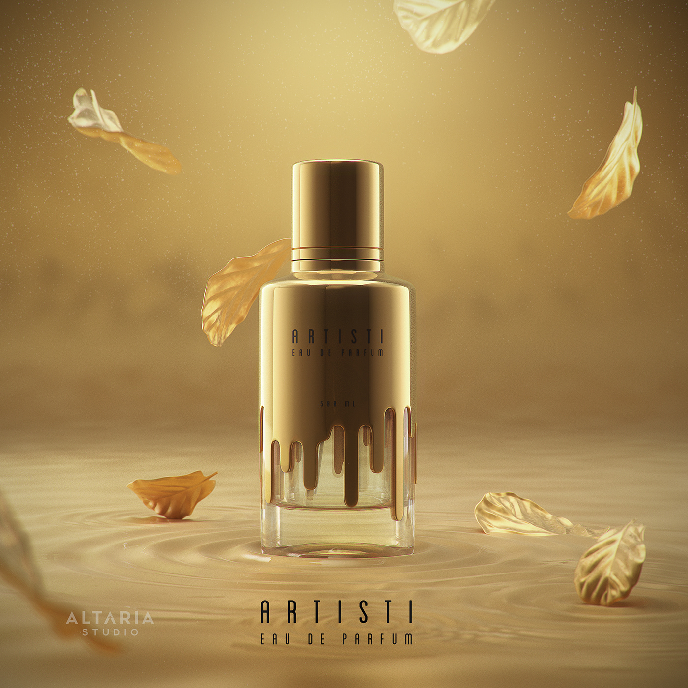 Packshot gold Liquid parfum