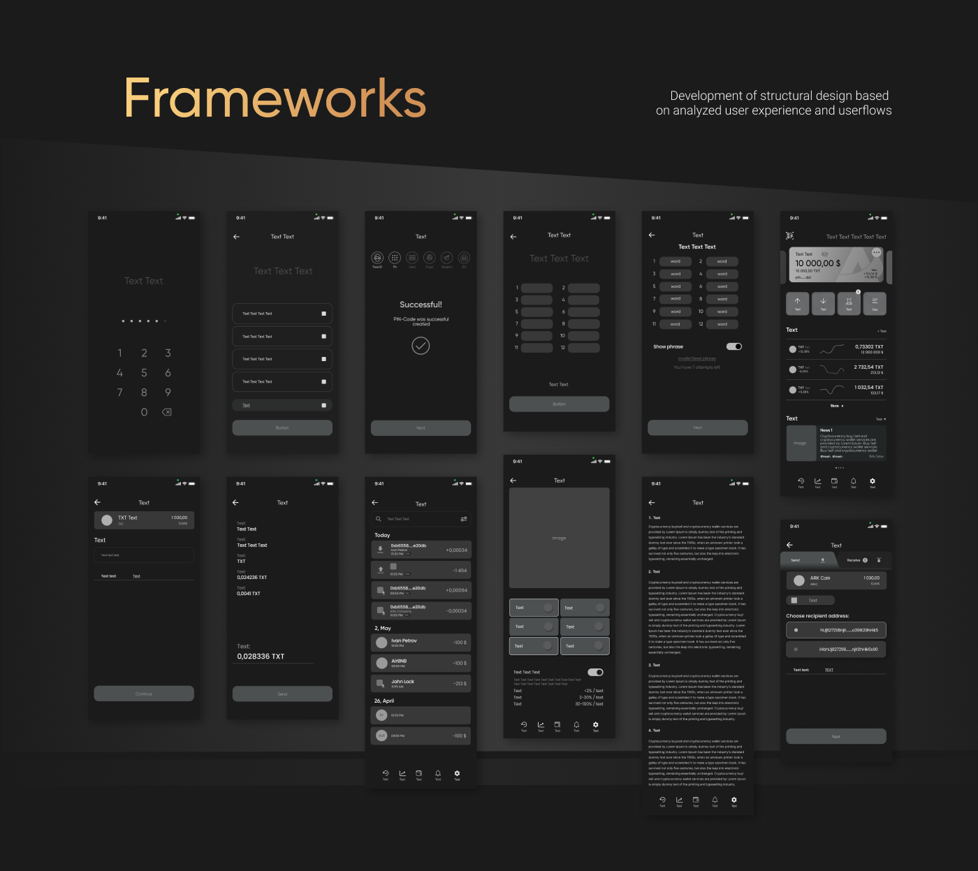 crypto WALLET ux UI Figma Web Design  ux/ui user interface product design  Packaging
