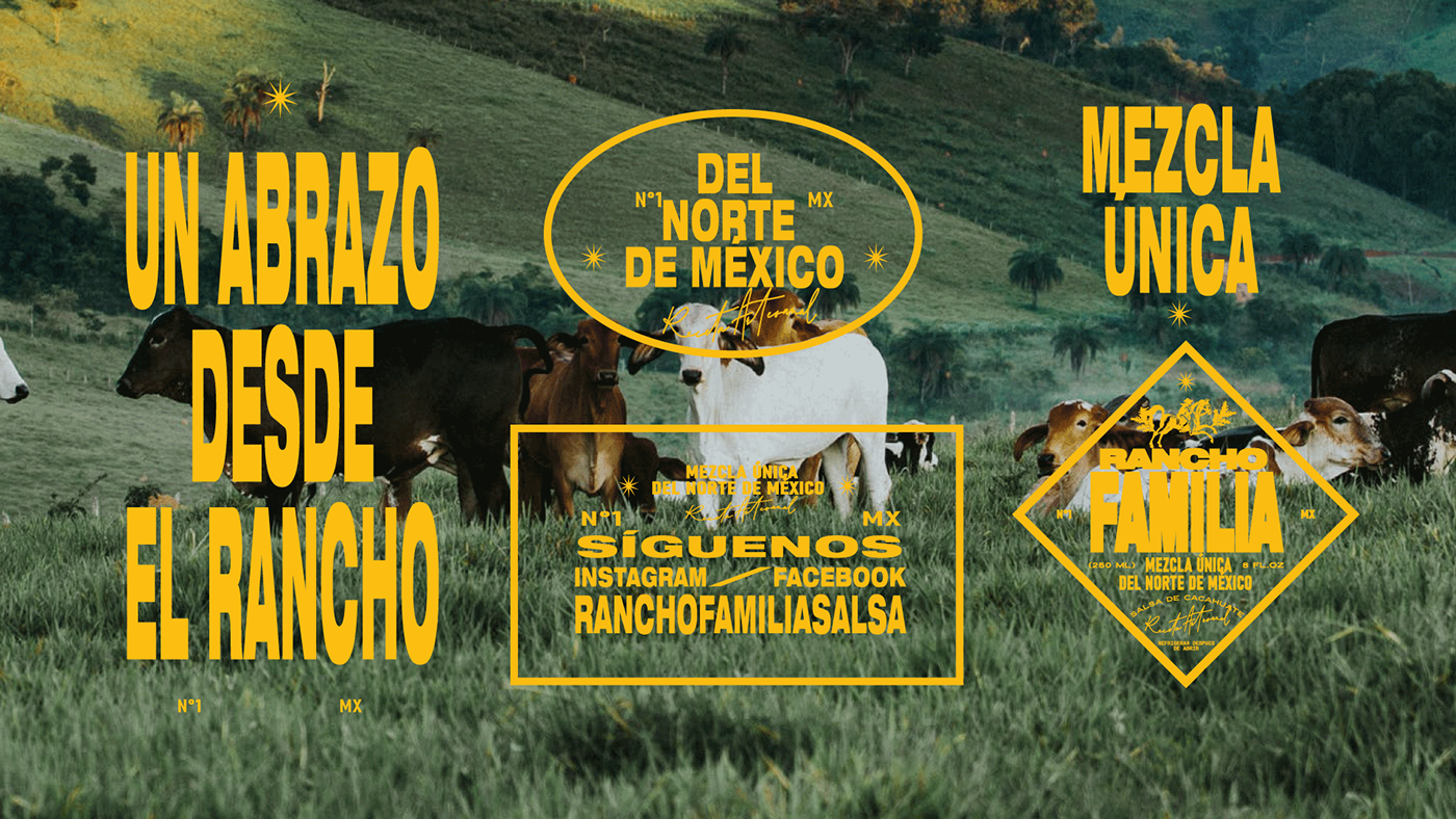brand identity branding  familia field Logo Design Logotype mexico norte rancho salsa