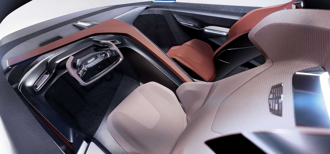 car design automotive   car sketching 3d modeling cadillac sponsored studio interior sketch interior design 