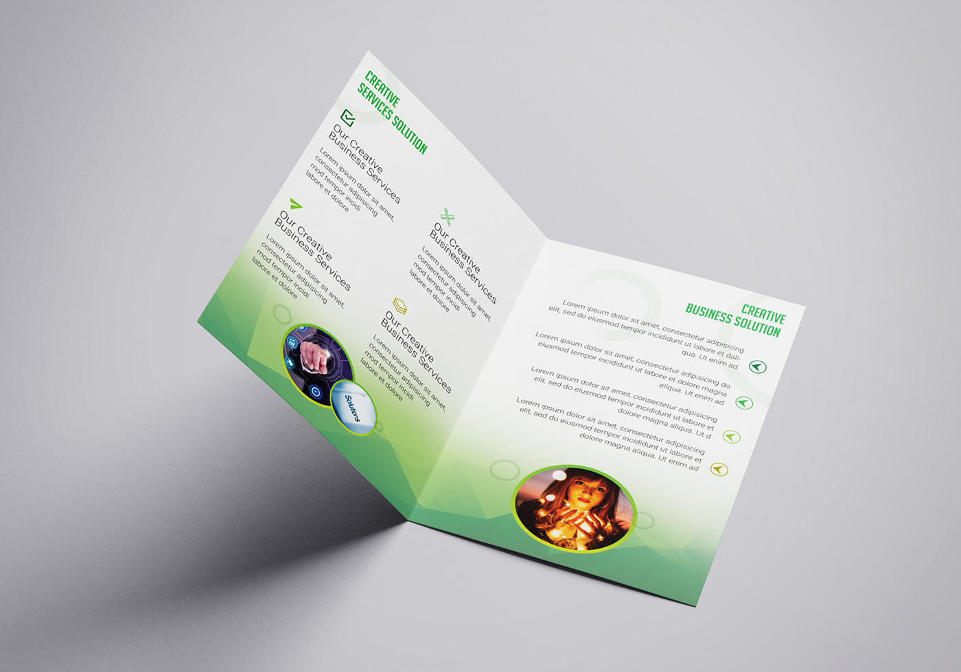 creative Bi-fold brochure design brochure design bi-fold brochure bi-fold brochure design flyer TWO-FOLD DESIGN PSD Templates