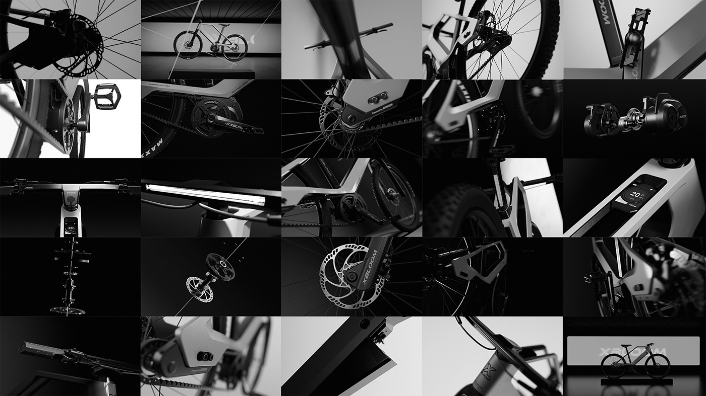 3d animation CGI cinema 4d octane Render E-Bike Bike 3D motion design
