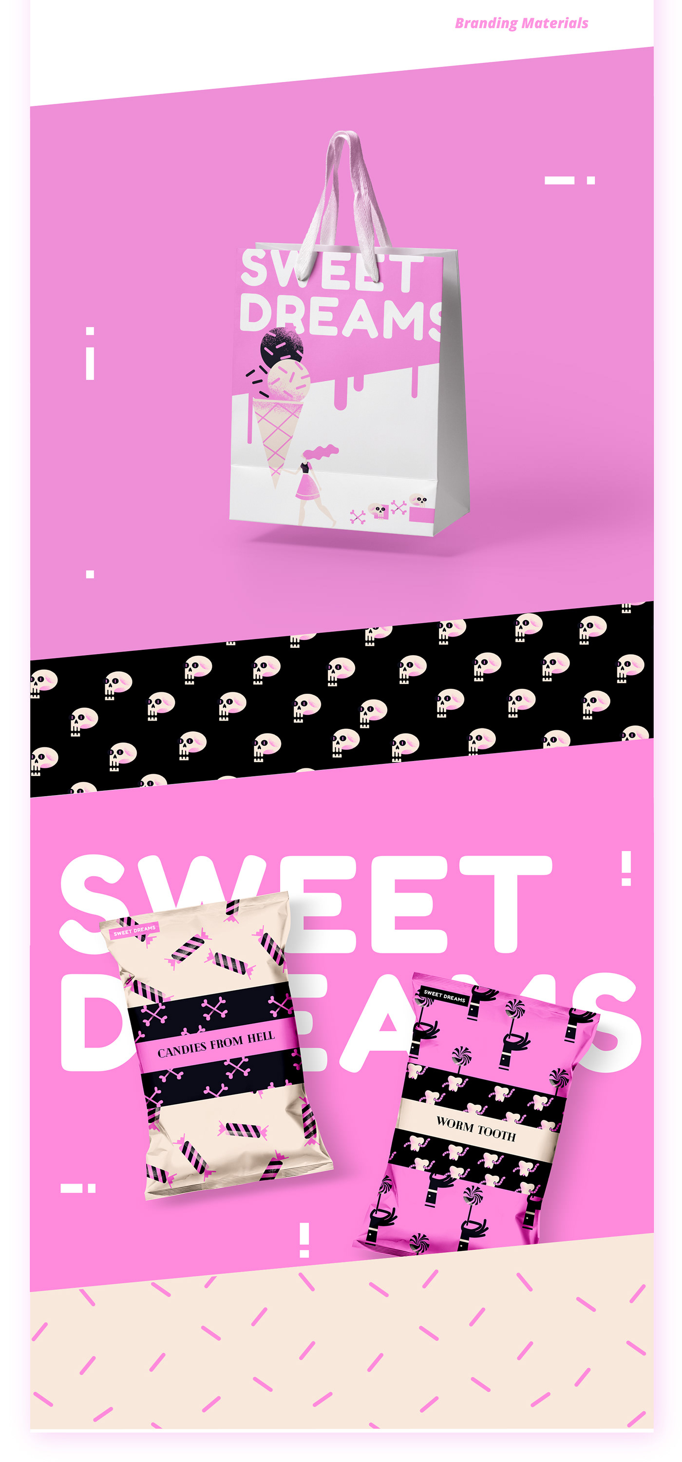 branding  Web Design  animation  interaction Candy sweet UX UI shop Playful cool