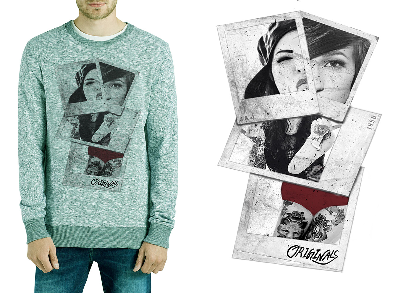 Jack & Jones t-shirt graphic Fashion  photoshop Calligraphy   branding 