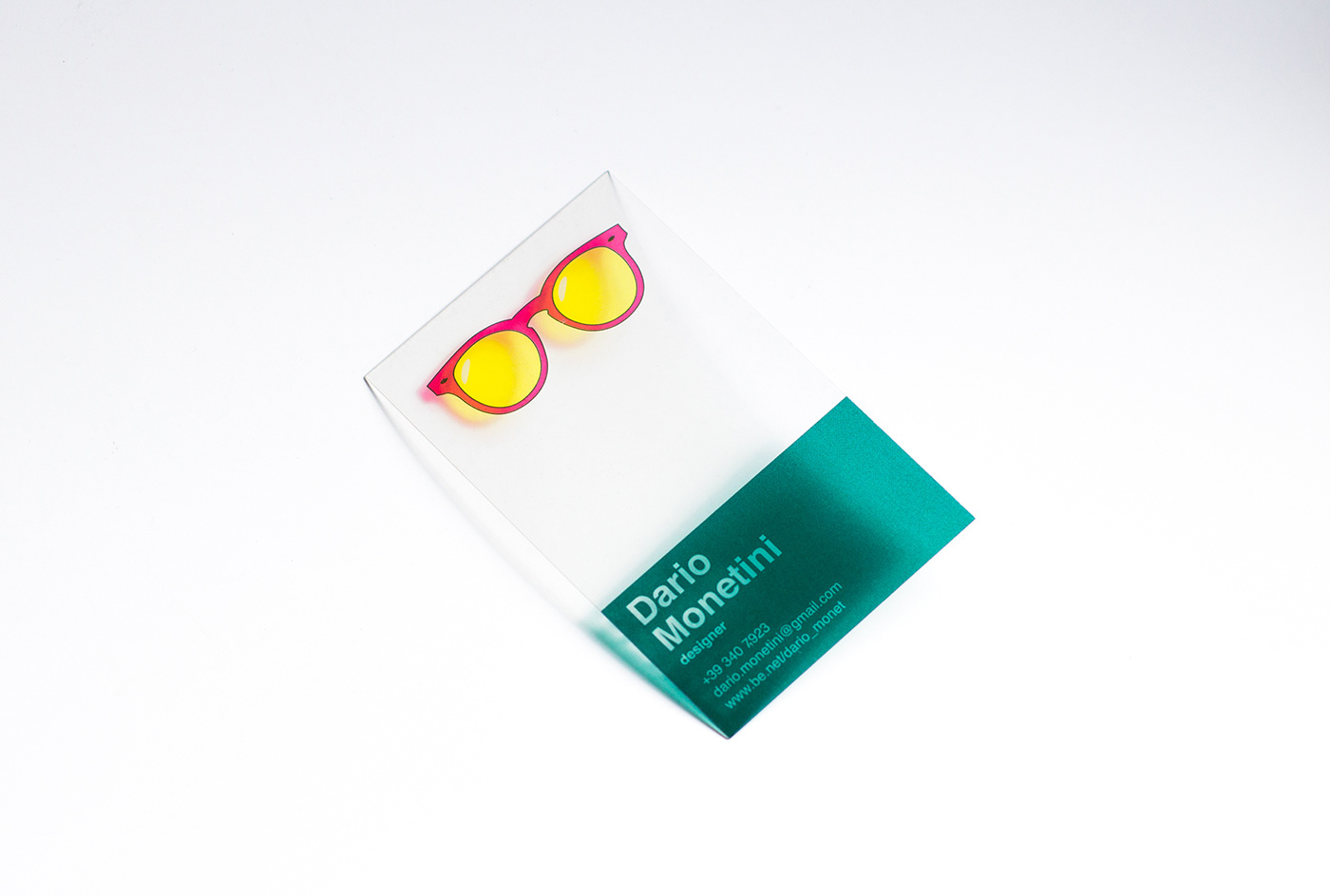 business card biglietto da visita plastic transparent business card moustache politecnico Corporate Identity Self Promotion materials brand milano identity Brandin