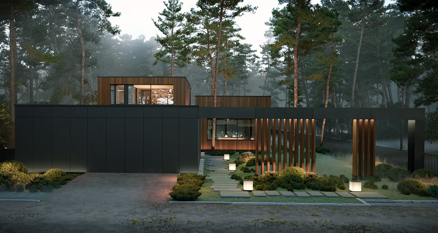 3ds max architecture visualization Render corona archviz exterior CGI 3D house