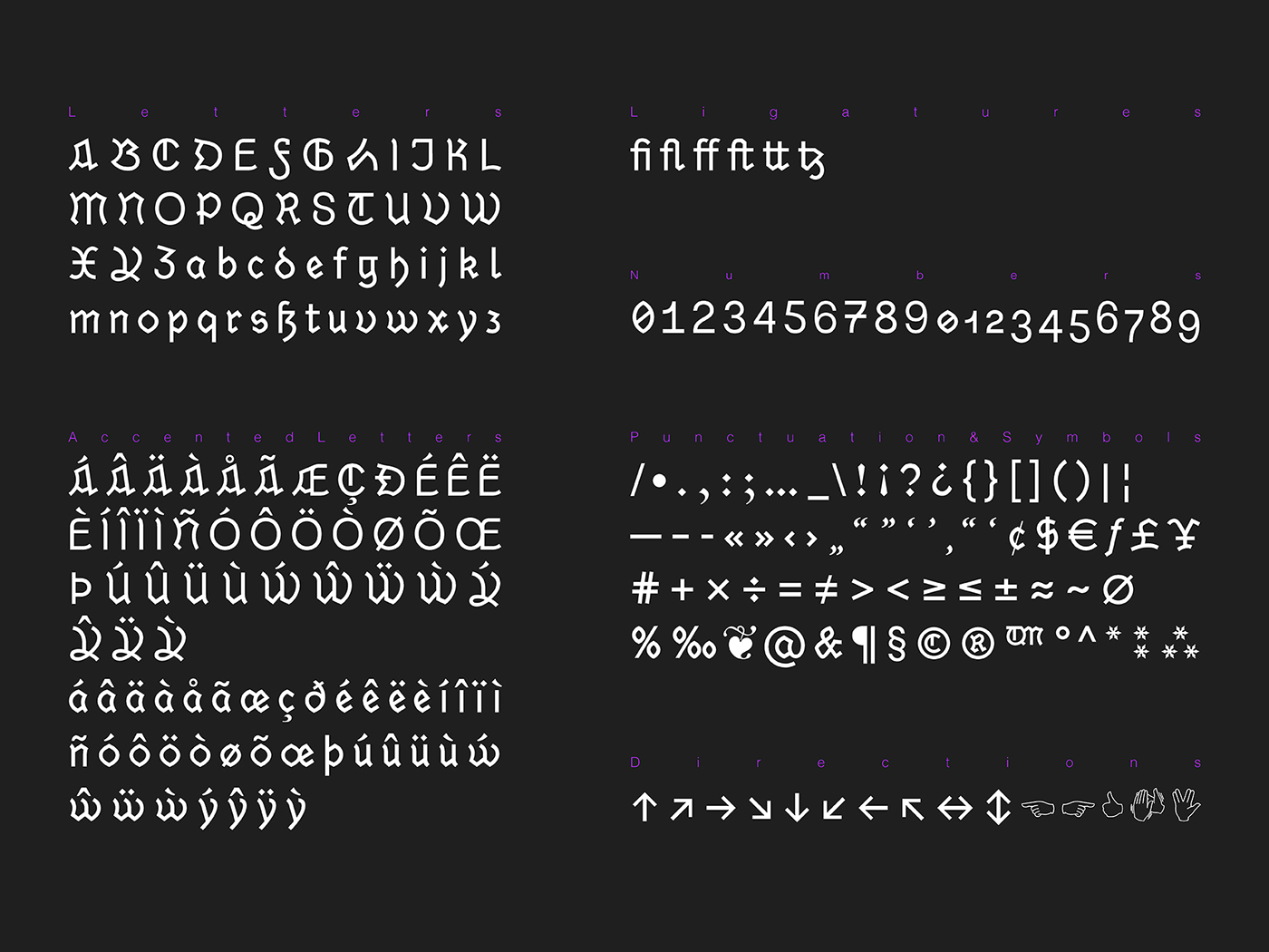 Blackletter antiqua modern typography   schwabacher grotesk german Typeface htwg konstanz
