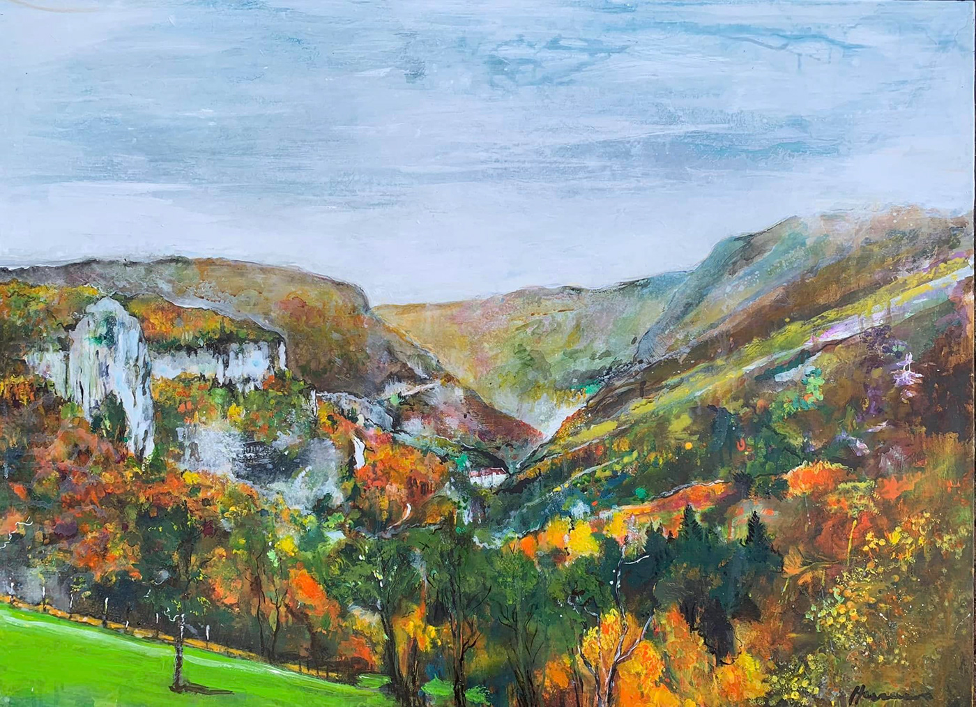 lanscape Nature paysage montagne Oil Painting on canvas