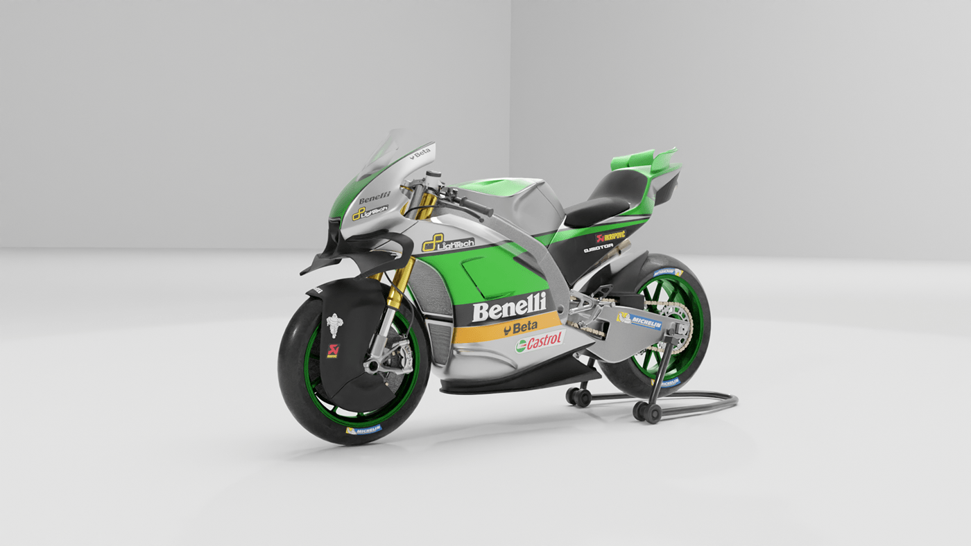 3d modeling blender3d CGI motogp motorcycle motorcycle design Render trasportation design