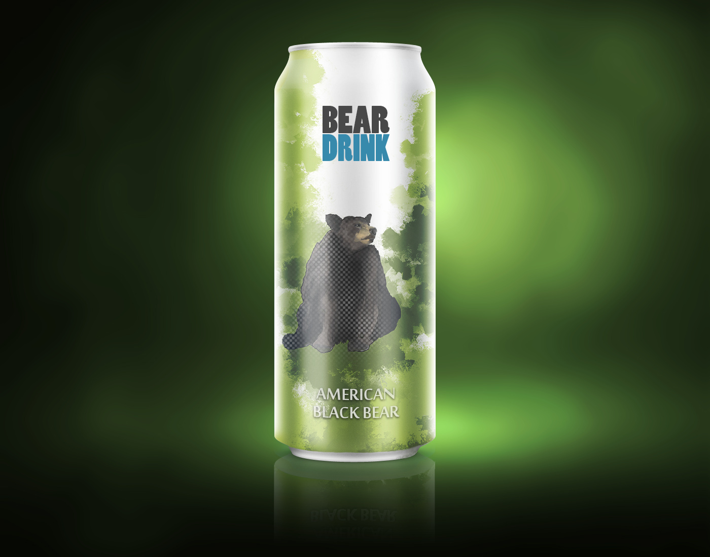 bear drink Panda  Polar Bear Label package energy drink design