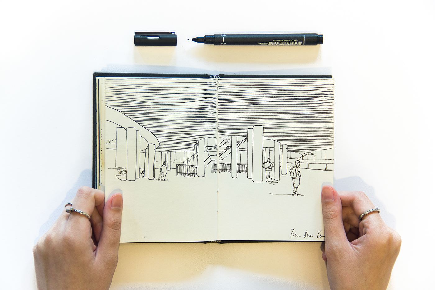 ILLUSTRATION  handdrawn sketchbook Travel memories moments drawings Paintings documenting journal