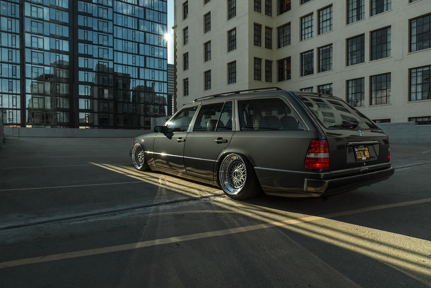airlift suspension Automotive Photography BBS Custom Los Angeles mercedes wagon
