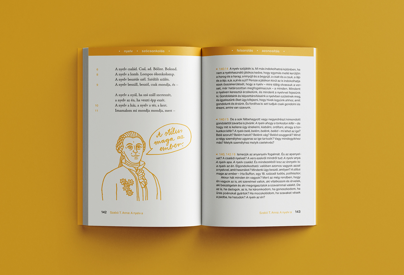 Duotone Guidebook hungarian ILLUSTRATION  lettering Poetry  typography   yellow