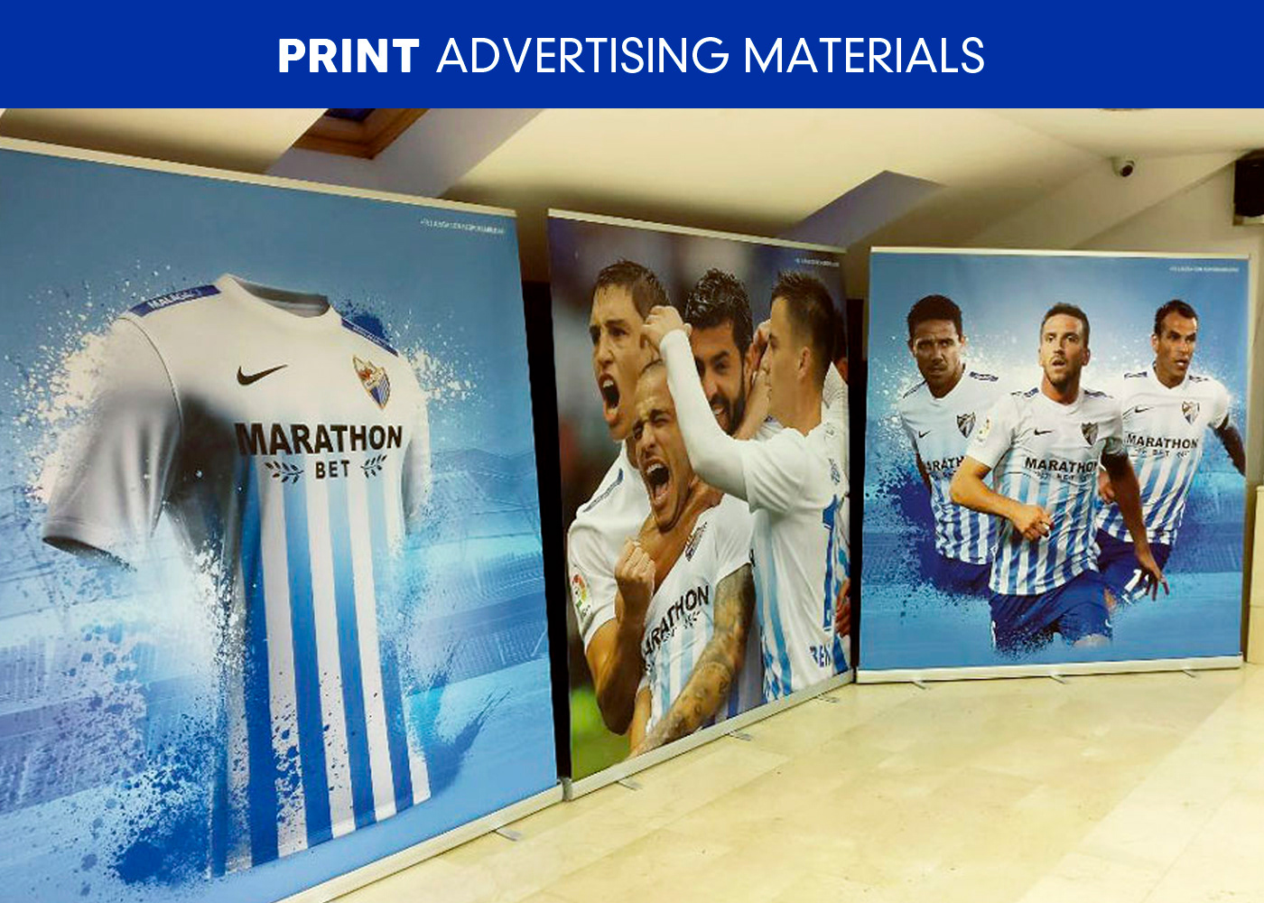 Málaga cf Futbol football Sponsorship print ad digital malaga anúncio ad sponsor