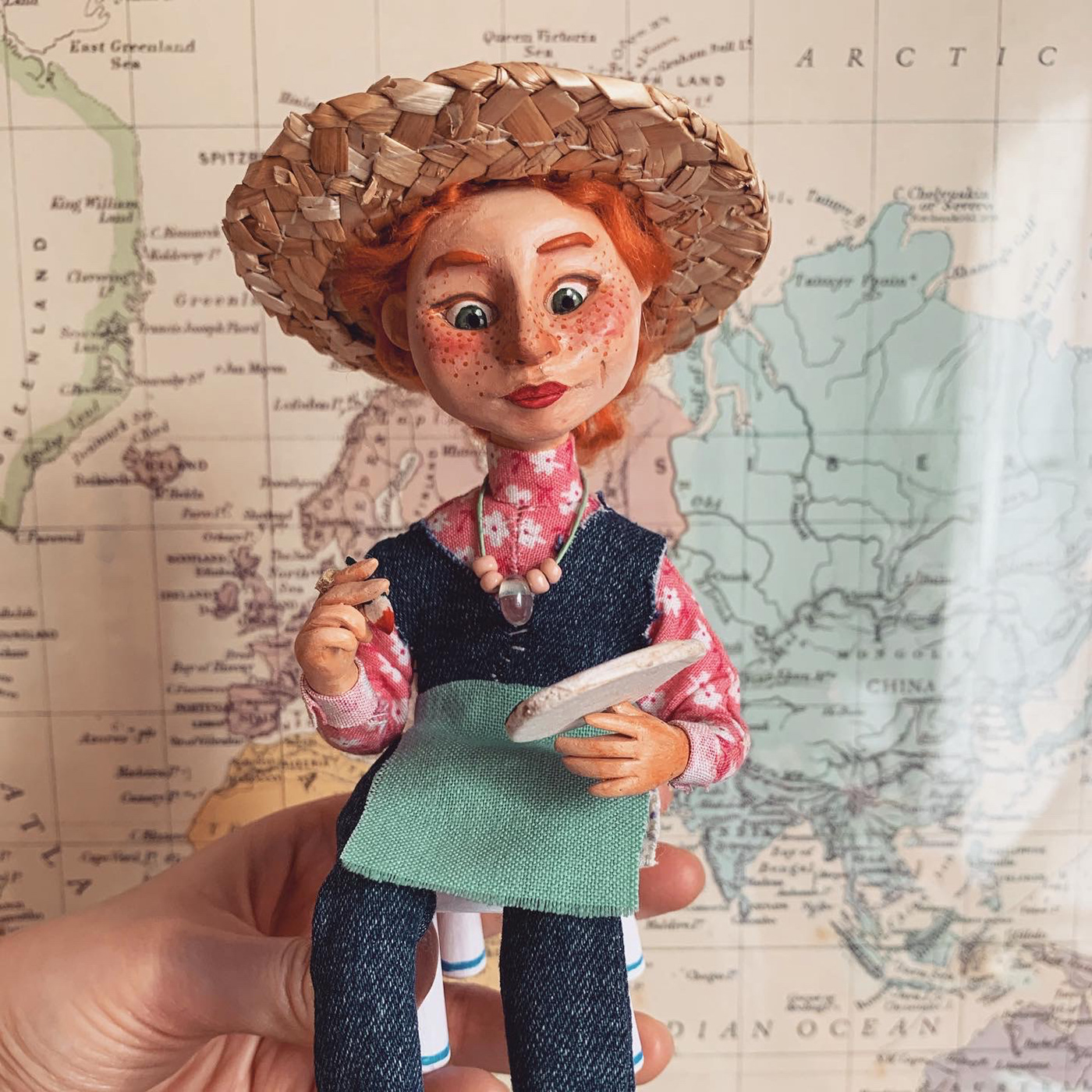 art doll Character design  collectible figure Interior Art Toy Ooal Doll painter starry night van gogh