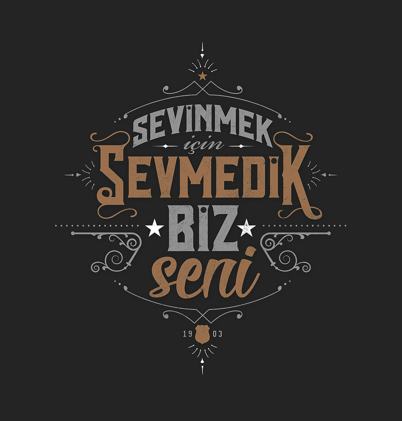 tipografi Beşiktaş tezahürat Chant quote vintage Turkey türkiye istanbul BJK çarşı