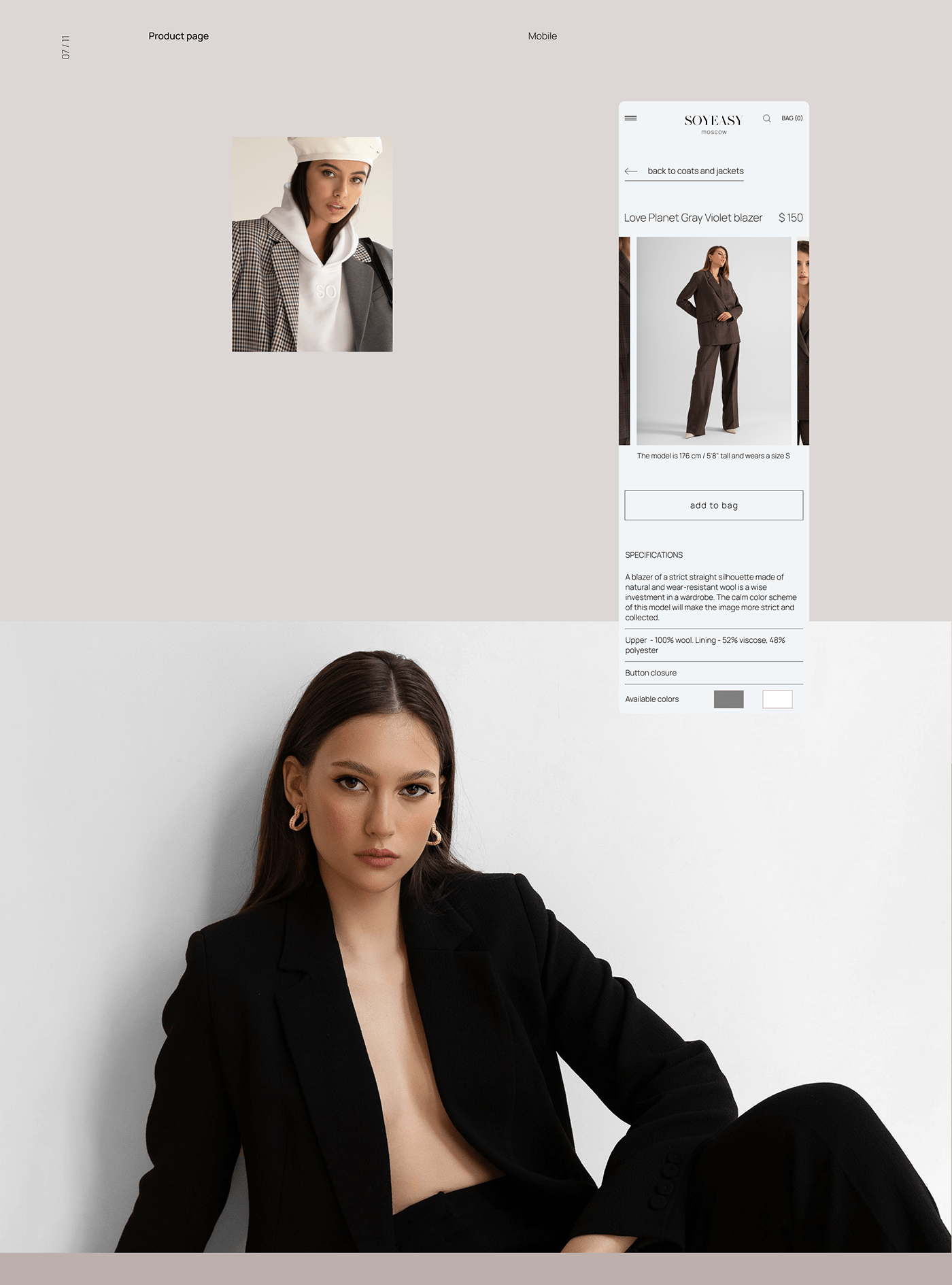 brand clothes concept e-commerce Fashion  online store shop store UI Web Design 