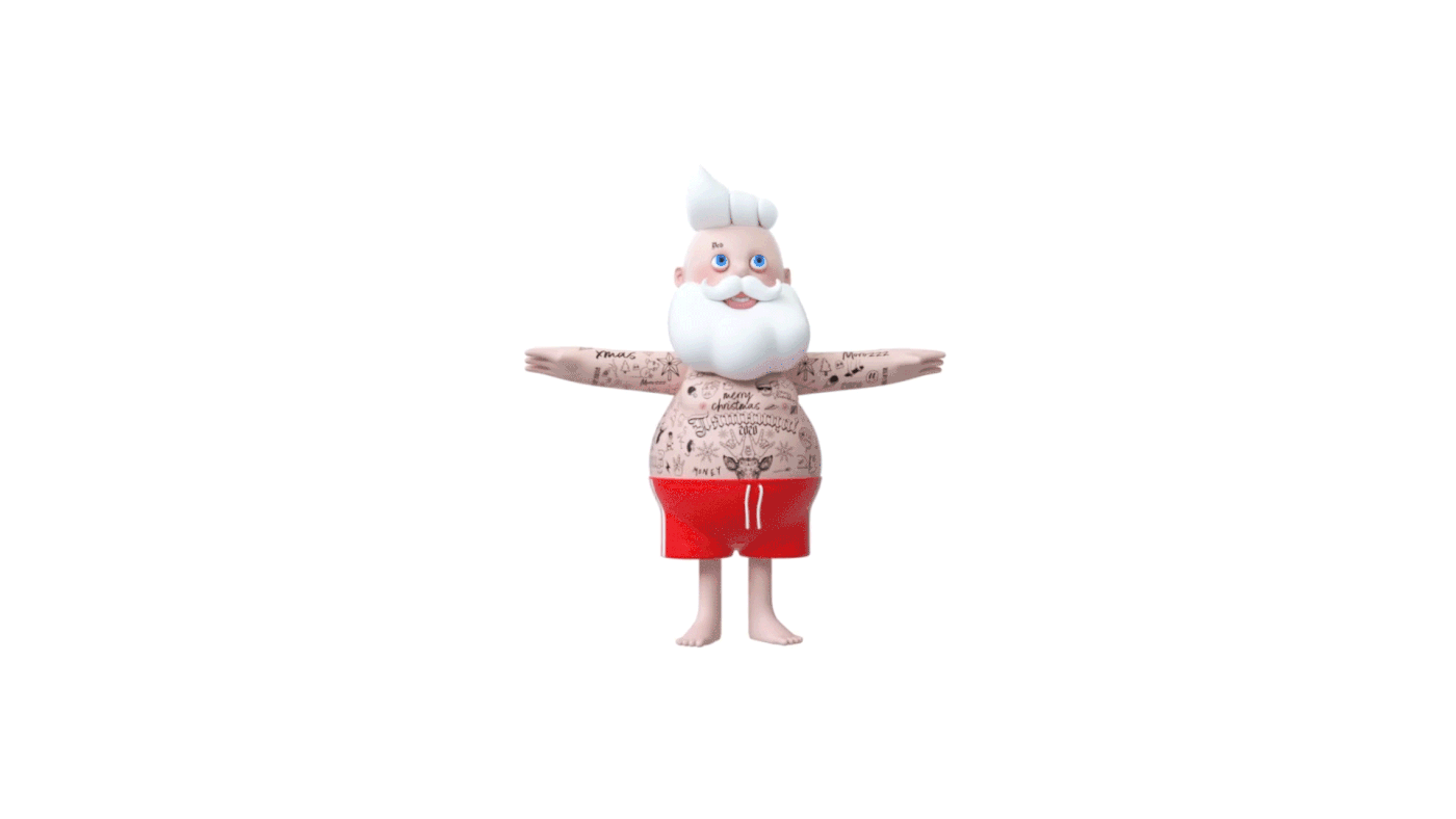 broadcast cinema 4d animation  friday tv new year Character 3D ILLUSTRATION  color motion