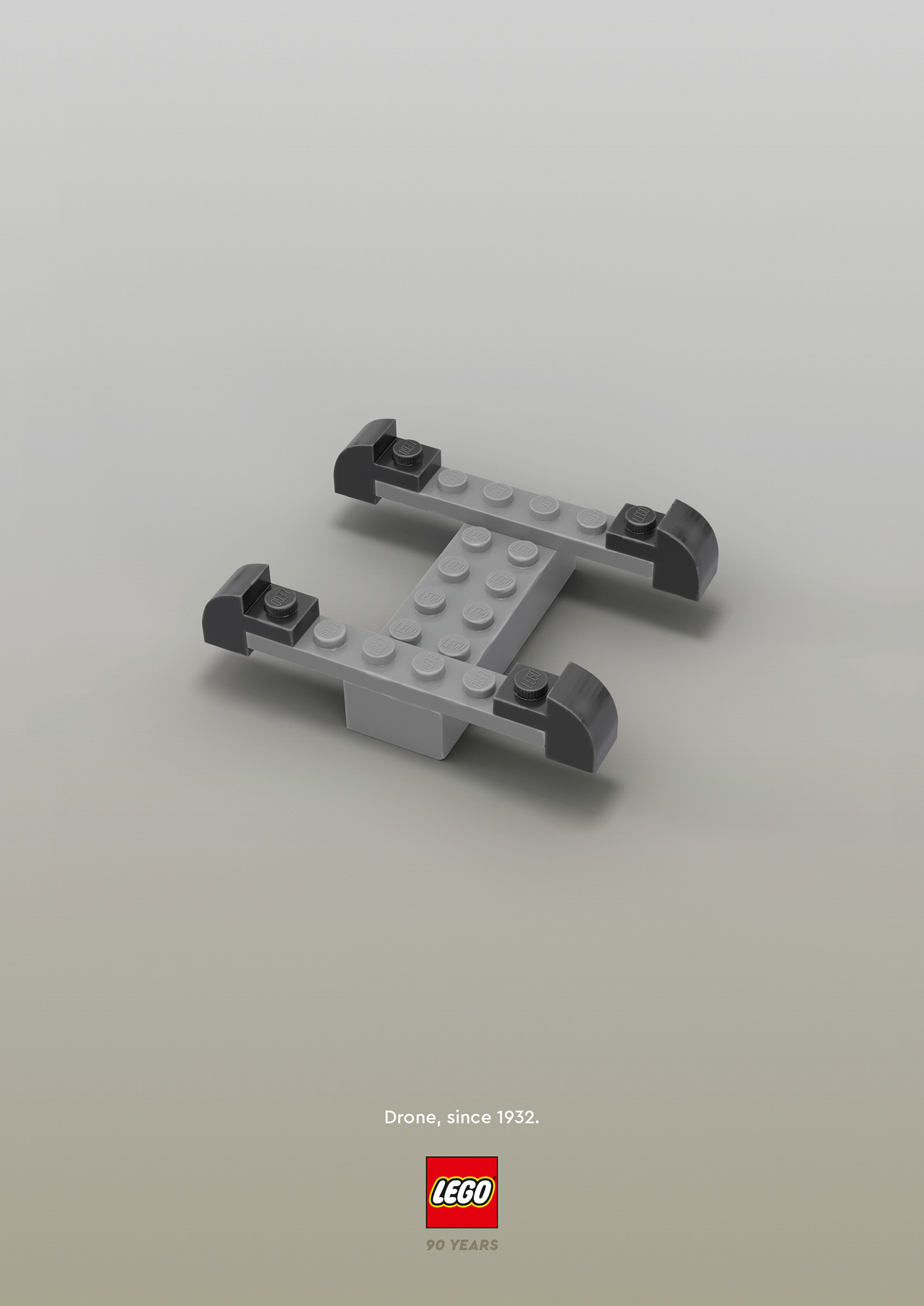 3D Advertising  LEGO poster press print Social media post