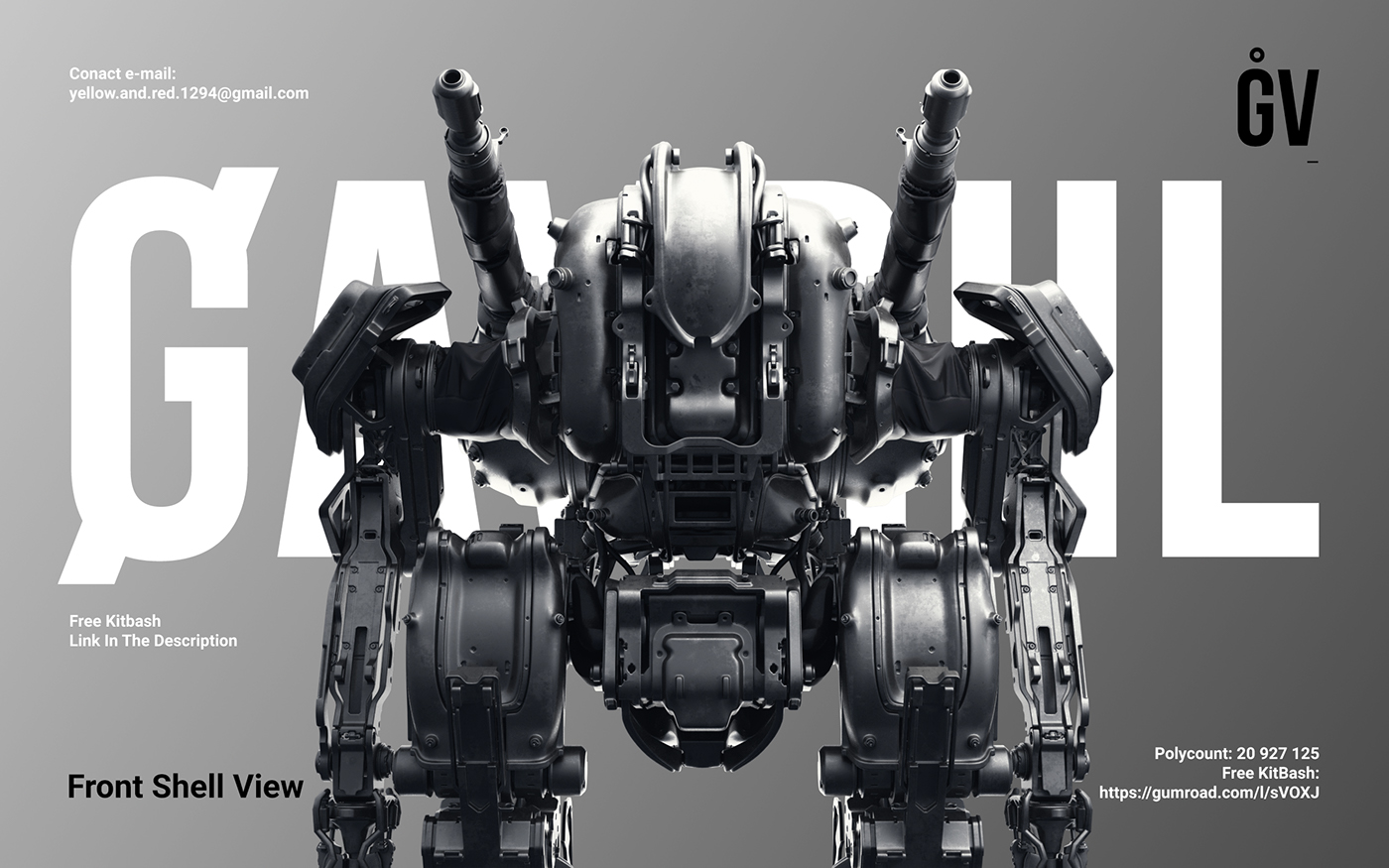 robot mech mecha KLICKSTOP Warmachine weapons noisyrenders bigguns Scifi HardSurface