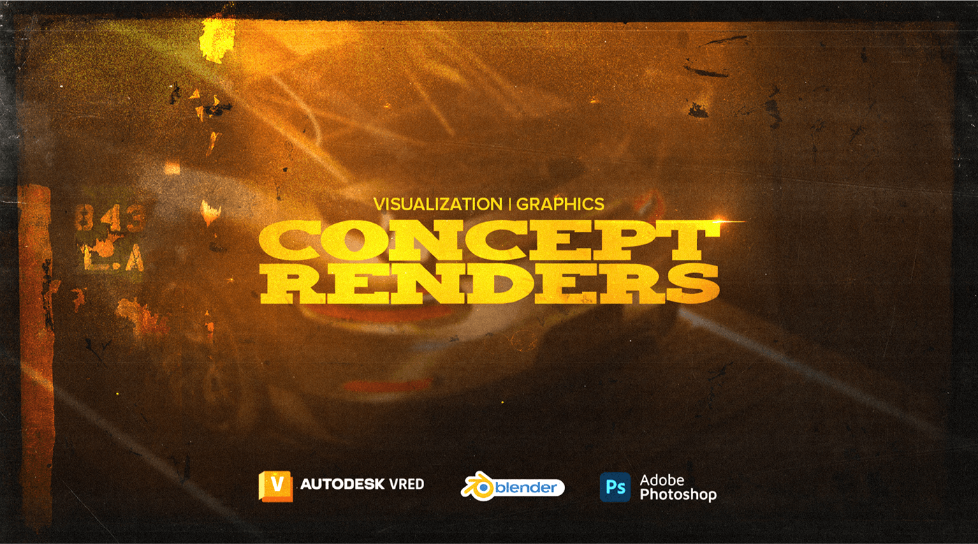 VRED blender photoshop visualization 3d art concept art graphic design  Poster Design textures car poster