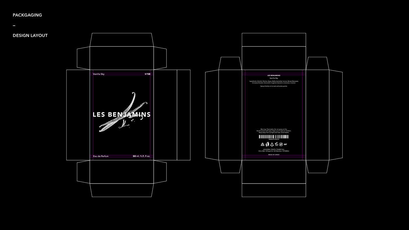 Brand Design brand identity cosmetics Fashion  graphic design  Les Benjamins Packaging parfume typography   visual identity