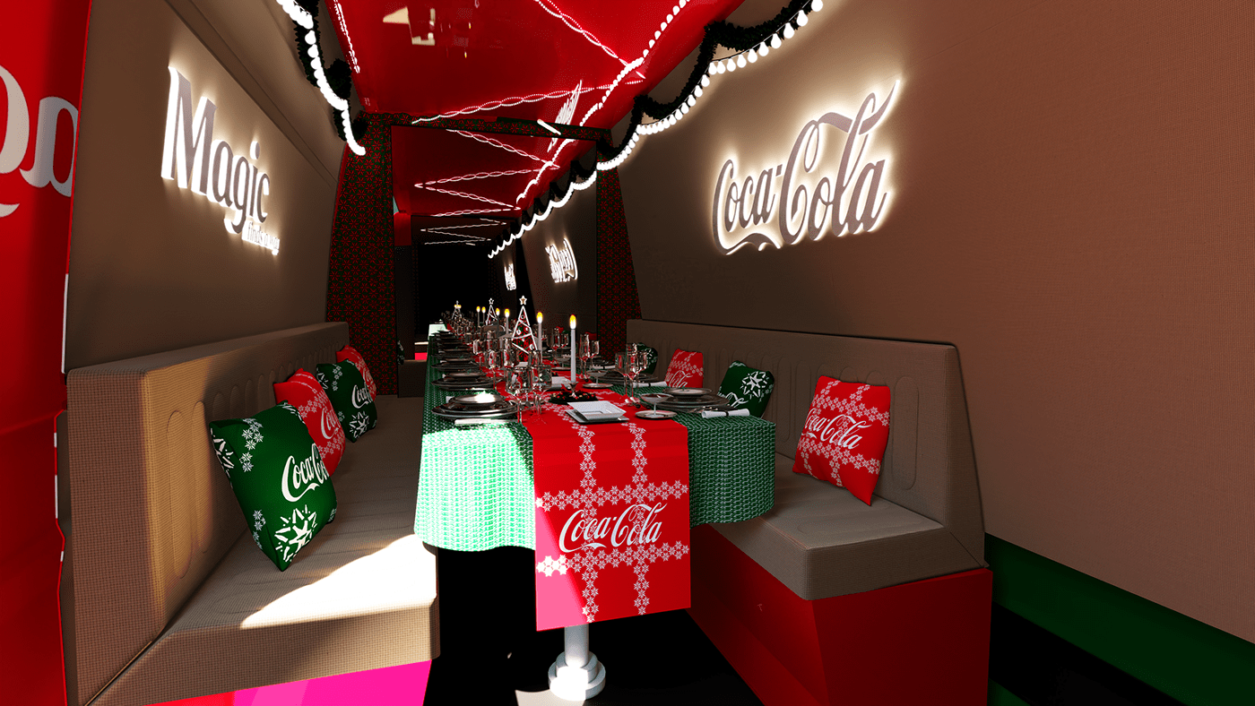 Christmas coke Holiday mall activation