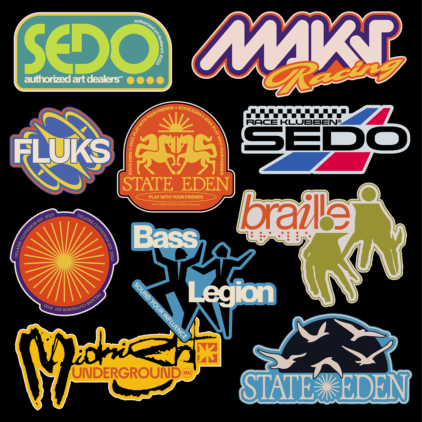 hvnter design stickers logo branding  brand identity Logo Design visual identity Graphic Designer
