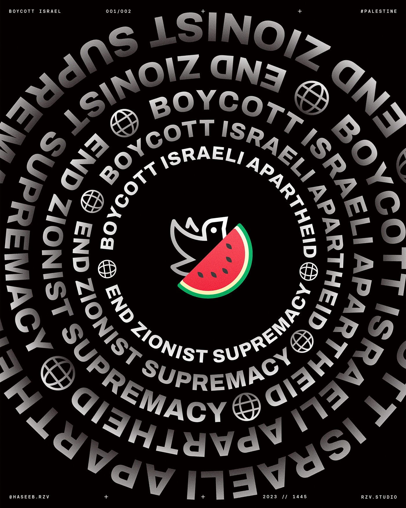 palestine israel gaza فلسطين غزة freedom peace boycott watermelon dove