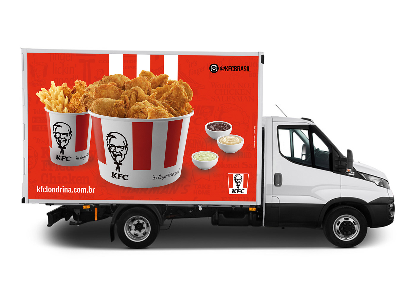 KFC balde londrina maringà Big Box caminhão kfc kfc truck foz do iguaçu