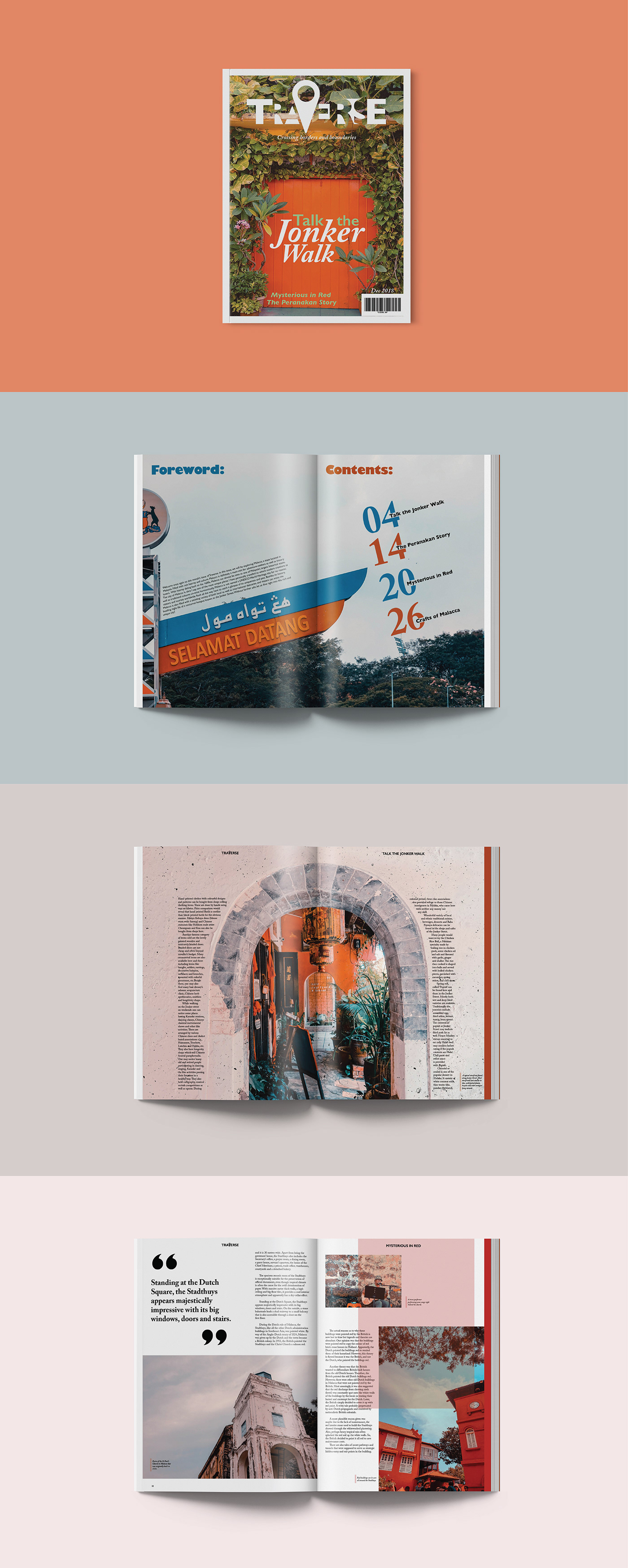 magazine Layout publication Desgin typography   Traverse Photography  graphic